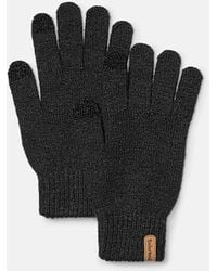 Timberland - Rib Knit Glove In Black, Black - Lyst