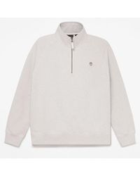 Timberland - Exeter River Embroidered Logo Quarter-Zip Sweatshirt For - Lyst