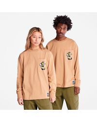 Timberland - Bee Line X Back-graphic Long-sleeved T-shirt - Lyst