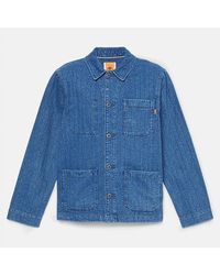 Timberland - Kempshire Herringbone Denim Chore Jacket For - Lyst
