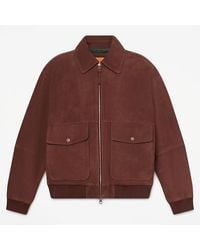 Timberland - Leather Bomber For - Lyst