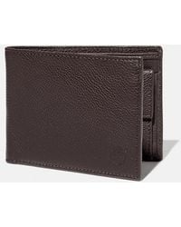 Timberland - Kennebunk Leather Bifold Wallet With Coin Pocket For Men In Dark Brown, Man, Brown - Lyst