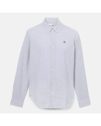 Timberland - Long-Sleeve Seersucker Striped Shirt For - Lyst