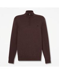 Timberland - Williams River Cotton Quarter-Zip Jumper For - Lyst