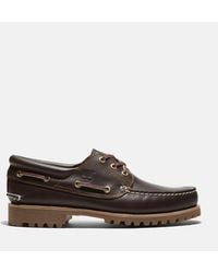 Timberland - 3-eye Lug Handsewn Boat Shoe For Men In Brown, Man, Brown, Size: 4.5 - Lyst