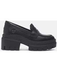 Timberland - Everleigh Loafer Shoe For Women In Black, Woman, Black, Size: 6.5 - Lyst