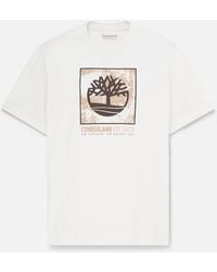 Timberland - Stack Logo Graphic Short-Sleeve T-Shirt For - Lyst