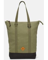 Timberland - Canvas And Leather Tote Backpack - Lyst