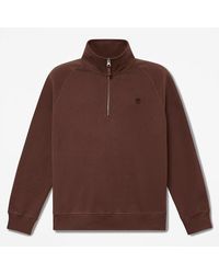 Timberland - Exeter River Embroidered Logo Quarter-Zip Sweatshirt For - Lyst