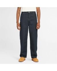 Timberland - Relaxed Denim Trousers With Refibra Technology - Lyst
