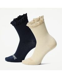 Timberland - 2-Pack Ruffle Low Crew Sock For - Lyst
