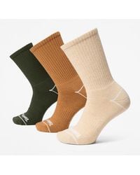Timberland - Bowden 3-Pack Full Cushion Crew Sock - Lyst