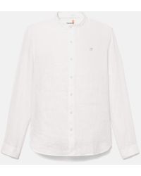Timberland - Mill Brook Korean-collar Linen Shirt - Lyst