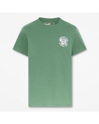 Timberland - All Gender Rugged Logo Textured Short-Sleeve T-Shirt - Lyst