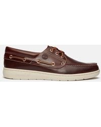 Timberland - Portofino Pier Boat Shoe For Men In Burgundy, Man, Burgundy, Size: 6.5 - Lyst