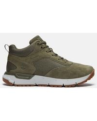 Timberland - Voyager Park Mid Trainer For Men In Dark Green, Man, Green, Size: 6.5 - Lyst