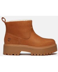 Timberland - Stone Street Platform Warm-Lined Slip-On Boot For - Lyst