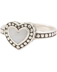 TJ Maxx - Sterling Heart Mother Of Pearl Ring - Lyst
