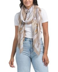 TJ Maxx - Paisley Lightweight Printed Scarf For Polyester - Lyst