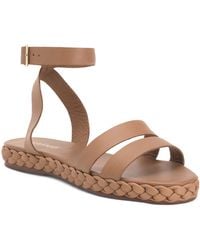 TJ Maxx - Leather Terrazas Double Band Platform Sandals For - Lyst