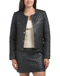 TJ Maxx - Genuine Leather Jacket For Polyester/Leather - Lyst