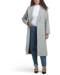 TJ Maxx - Wool Blend Mulan Chevron Coat, Polyester/Wool/Viscose - Lyst