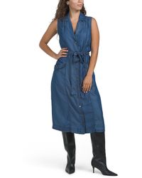 TJ Maxx - Denim Midi Shirt Dress For - Lyst