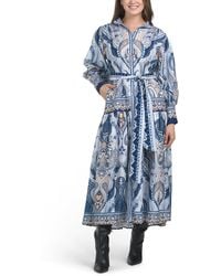 TJ Maxx - Belted Shirt Dress For Cotton/Polyester - Lyst