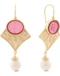 TJ Maxx - 18Kt Plated Venetian Glass Earrings For - Lyst