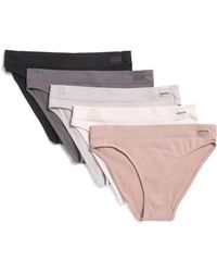 TJ Maxx - 5Pk Recycled Seamless Rib Bikinis For Nylon/Spandex - Lyst
