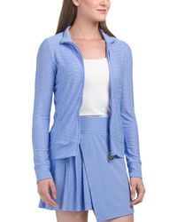 TJ Maxx - Upf 50 Mock Neck Eyelet Jacket For Spandex/Polyester - Lyst