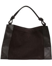 TJ Maxx - Suede Large Square Hobo With Knot Tube Handle For Leather/Suede - Lyst