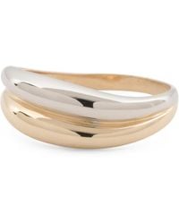 TJ Maxx - 14Kt And Rhodium Plating Wavy Band Ring For - Lyst