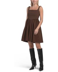 TJ Maxx - Ponte Top V-Waist Mini Dress For Nylon/Spandex/Cotton - Lyst