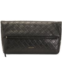 TJ Maxx - Leather Weaver Lane Medium Flap Over Clutch - Lyst