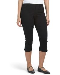TJ Maxx - High Waist Recycled Pedal Pusher Capris With Side Vents, Spandex/Cotton/Polyester - Lyst