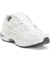 TJ Maxx - Leather Wide Width Walking Sneakers For - Lyst