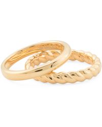 TJ Maxx - 2Pc 14Kt Electroform Stack Rings - Lyst
