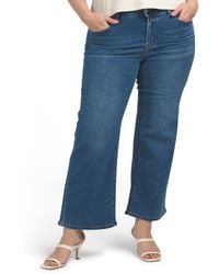 TJ Maxx - Plus Stretch Denim Jeans With Rhinestone Embellishment For Spandex/Cotton/Polyester - Lyst
