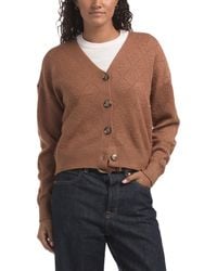 TJ Maxx - V-Neck Yummy Novelty Cable Cardigan, Nylon/Polyester/Rayon - Lyst