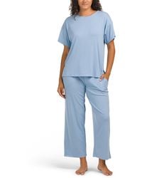 TJ Maxx - 2Pc Soothe Short Sleeve Pajama Set For Spandex/Polyester/Rayon - Lyst