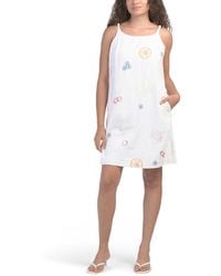 TJ Maxx - Linen Blend Picnic Fruit Embroidered Dress For Cotton/Polyester/Linen - Lyst