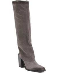 TJ Maxx - Suede Fold Over High Shaft Boots For - Lyst
