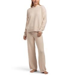 TJ Maxx - 2Pc Long Sleeve Pull Over Hoodie With Long Wide Leg Pants Set For Polyester - Lyst