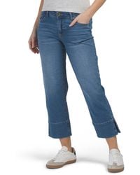 TJ Maxx - Mid Rise Recycled Straight Leg Cropped Jeans For Spandex/Cotton/Polyester - Lyst