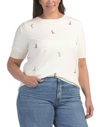 TJ Maxx - Plus Puff Sleeve Cowgirl Sweater For Nylon/Polyester/Rayon - Lyst