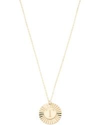 TJ Maxx - 14K Initial Sunburst Disc Necklace For - Lyst