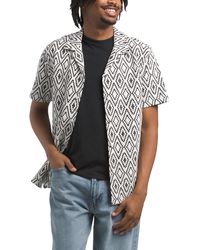 Tj Maxx - Short Sleeve Cubana Dobby Shirt For Spandex/Cotton/Polyester - Lyst