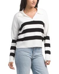 TJ Maxx - Polo Pull Over Sweater With Ribbed Cuffs And Hem, Nylon/Rayon - Lyst