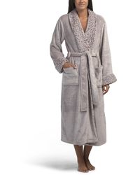 TJ Maxx - Plush Lynx Robe For Polyester - Lyst